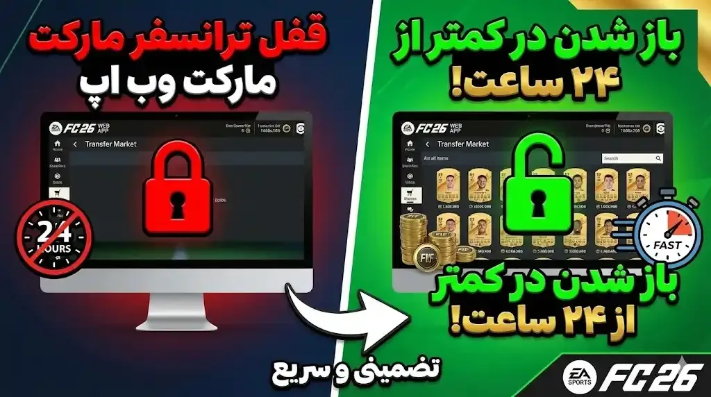 چگونه قفل ترانسفر مارکت وب اپ (Web App) را در کمتر از ۲۴ ساعت باز کنیم؟