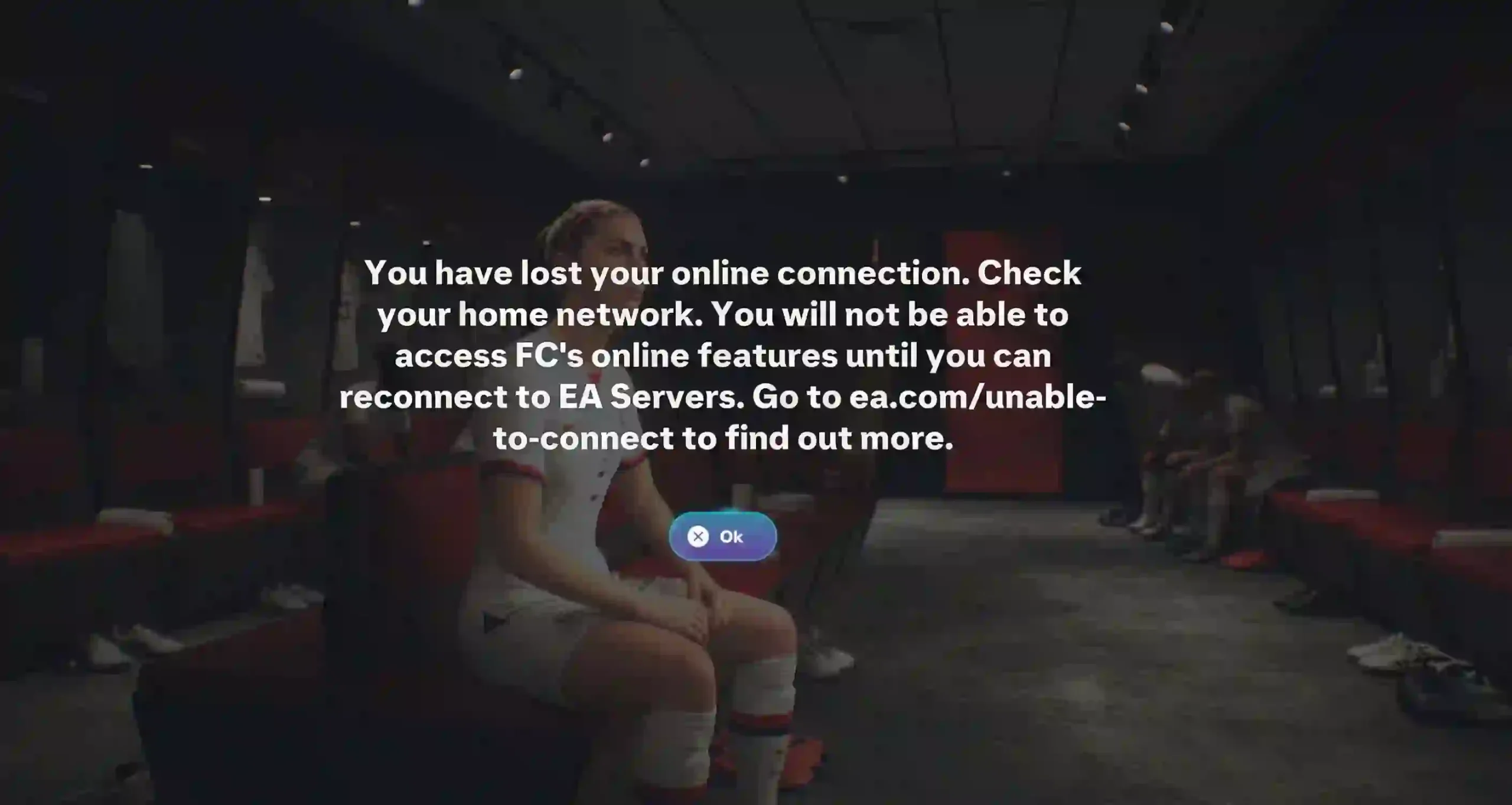 You lost your connection to the EA servers