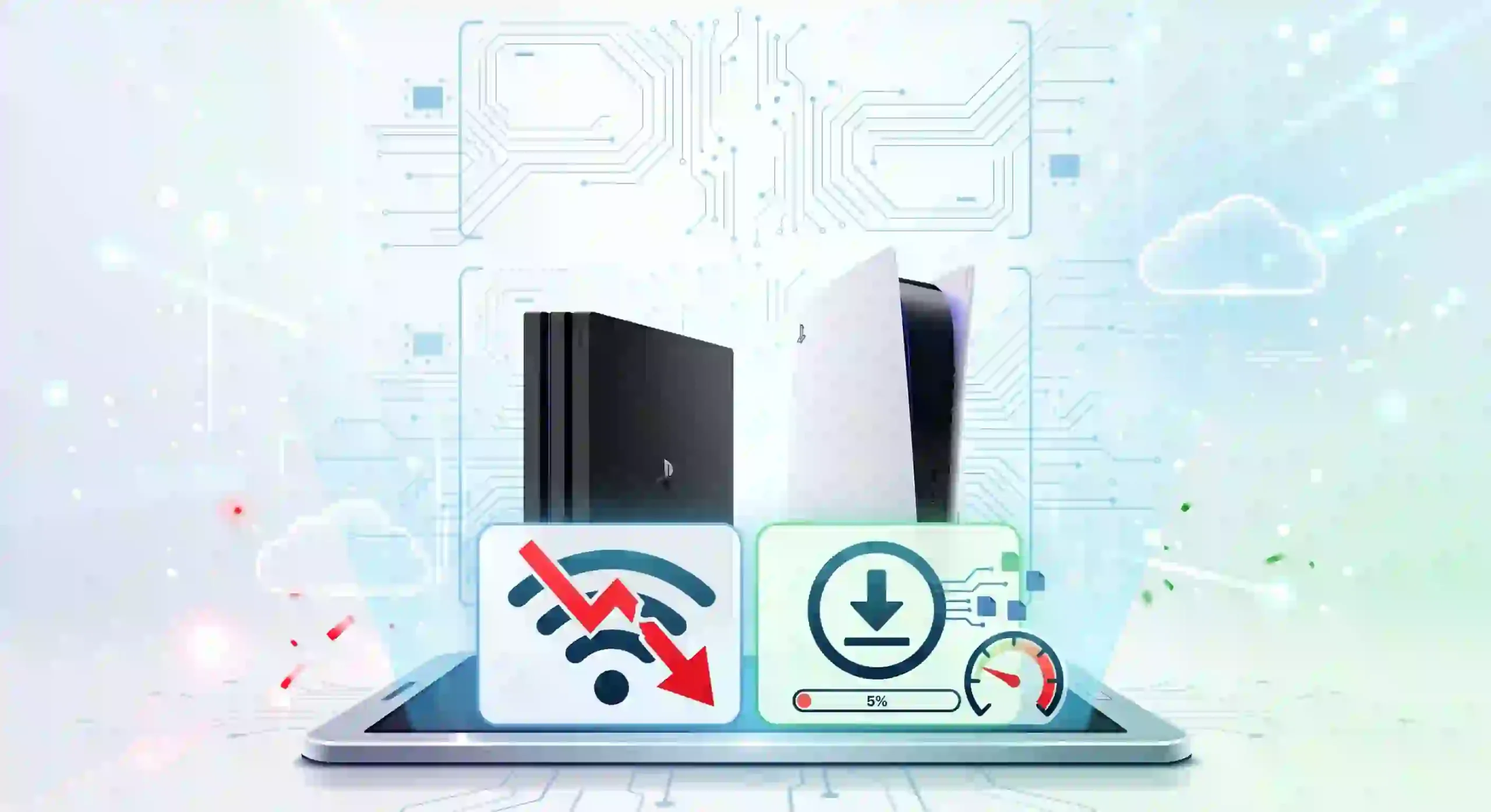 حل مشکل افت شدید سرعت دانلود آپدیت بازی‌ها در PS5 و PS4